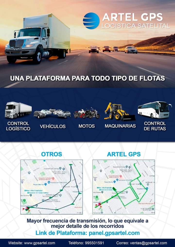GPS para control logistico vehiculos motos maquinarias control de rutas